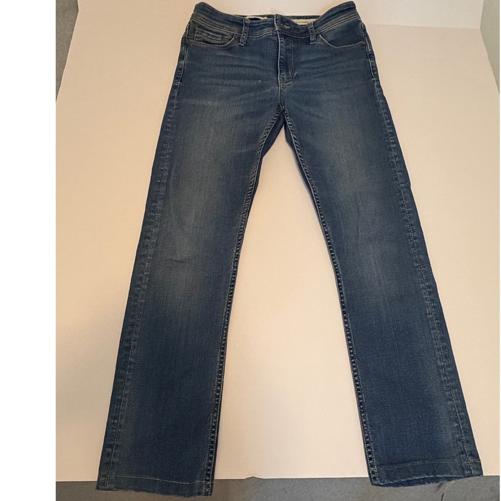 Pilcro and the Letterpress Anthropologie Slim Straight Jeans Medium Wash Size 27